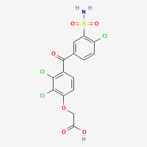 molecular formula C15H10Cl3NO6S B1198295 Sulicrinat CAS No. 90207-12-8