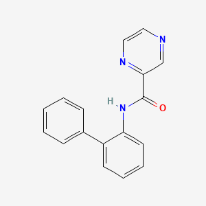 molecular formula C17H13N3O B1198296 N-(2-phenylphenyl)-2-pyrazinecarboxamide 