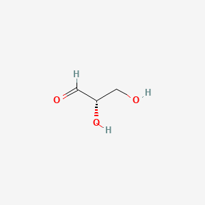 molecular formula C3H6O3 B1198297 L-glyceraldehyde CAS No. 497-09-6