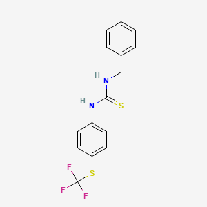 1-Benzyl-3-{4-[(trifluoromethyl)sulfanyl]phenyl}thiourea