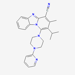 2-Isopropyl-3-methyl-1-[4-(2-pyridinyl)-1-piperazinyl]pyrido[1,2-A]benzimidazole-4-carbonitrile