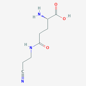 molecular formula C8H13N3O3 B1198302 gamma-Glutamyl-beta-aminopropiononitrile 