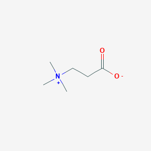 molecular formula C6H13NO2 B1198303 β-丙氨酸甜菜碱 CAS No. 6458-06-6
