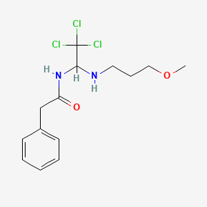 2-phenyl-N-{2,2,2-trichloro-1-[(3-methoxypropyl)amino]ethyl}acetamide