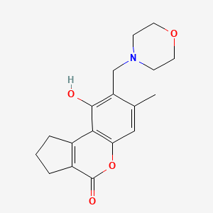 9-hydroxy-7-methyl-8-(4-morpholinylmethyl)-2,3-dihydrocyclopenta[c]chromen-4(1H)-one