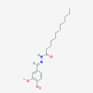 N'-[(E)-(4-hydroxy-3-methoxyphenyl)methylidene]dodecanehydrazide