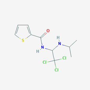 N-[2,2,2-trichloro-1-(propan-2-ylamino)ethyl]thiophene-2-carboxamide