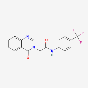 2-(4-Oxo-3(4H)-quinazolinyl)-N-(4-(trifluoromethyl)phenyl)acetamide