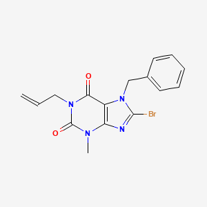 1-Allyl-7-benzyl-8-bromo-3-methyl-3,7-dihydro-purine-2,6-dione