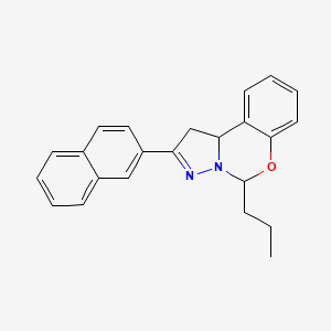 2-(Naphthalen-2-yl)-5-propyl-5,10b-dihydro-1H-benzo[e]pyrazolo[1,5-c][1,3]oxazine