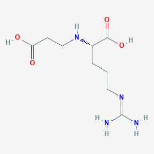 molecular formula C9H18N4O4 B1198320 N2-(羧乙基)-L-精氨酸 