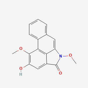 molecular formula C17H13NO4 B1198323 2-Hydroxy-1,5-dimethoxydibenzo[cd,f]indol-4(5H)-one 