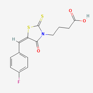 4-(5-(4-Fluorobenzylidene)-4-oxo-2-thioxothiazolidin-3-yl)butanoic acid