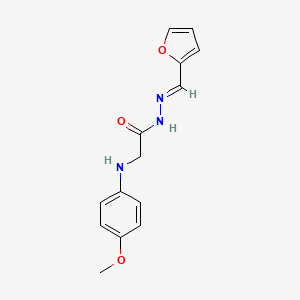 N'-(2-furylmethylene)-2-[(4-methoxyphenyl)amino]acetohydrazide