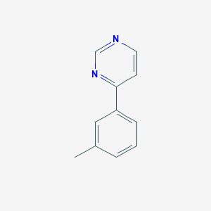 molecular formula C11H10N2 B11983294 4-(3-Methylphenyl)pyrimidine CAS No. 302913-74-2