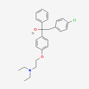 molecular formula C26H30ClNO2 B1198331 4-氯-α-[4-[2-(二乙氨基)乙氧基]苯基]-α-苯基苯乙醇 CAS No. 47642-02-4