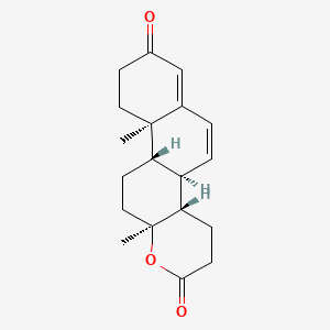 molecular formula C19H24O3 B1198333 D-均-17a-氧代雄甾-4,6-二烯-3,17-二酮 CAS No. 6875-22-5