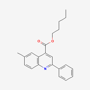 Pentyl 6-methyl-2-phenylquinoline-4-carboxylate