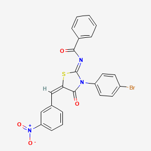 N-(3-(4-BR-PH)-5-(3-Nitrobenzylidene)-4-oxo-1,3-thiazolidin-2-ylidene)benzamide