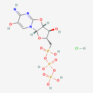 molecular formula C9H15ClN3O13P3 B1198353 Cyclocytidine 5'-triphosphate CAS No. 76248-24-3
