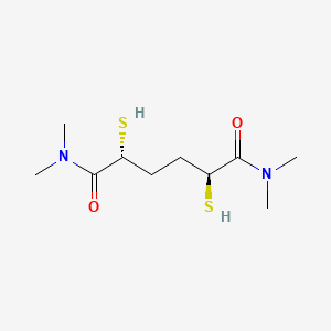 molecular formula C10H20N2O2S2 B1198354 2,5-Dimercapto-N,N,N',N'-tetramethyladipamide CAS No. 137300-54-0