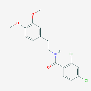 molecular formula C17H17Cl2NO3 B11983578 2,4-dichloro-N-[2-(3,4-dimethoxyphenyl)ethyl]benzamide 