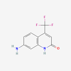molecular formula C10H7F3N2O B1198361 7-Amino-4-(trifluoromethyl)quinolin-2(1h)-one CAS No. 58721-76-9