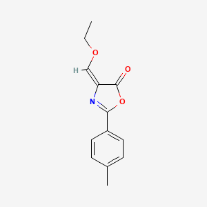 molecular formula C13H13NO3 B11983612 4-(Ethoxymethylene)-2-(p-tolyl)oxazol-5(4H)-one 