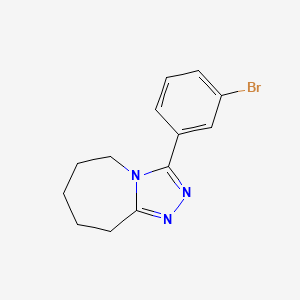 3-(3-bromophenyl)-6,7,8,9-tetrahydro-5H-[1,2,4]triazolo[4,3-a]azepine