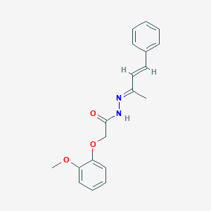 2-(2-Methoxyphenoxy)-N'-(1-methyl-3-phenyl-2-propenylidene)acetohydrazide