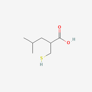 molecular formula C7H14O2S B1198367 4-Methyl-2-(sulfanylmethyl)pentanoic acid CAS No. 127376-66-3
