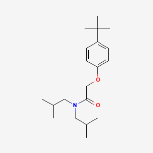 2-(4-tert-butylphenoxy)-N,N-bis(2-methylpropyl)acetamide