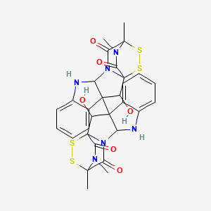 molecular formula C30H28N6O6S4 B1198371 环球菌素 A CAS No. 32164-16-2