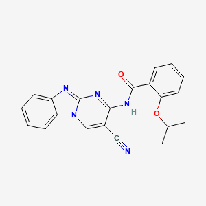 N-(3-cyanopyrimido[1,2-a]benzimidazol-2-yl)-2-isopropoxybenzamide