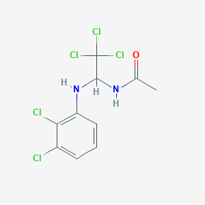 molecular formula C10H9Cl5N2O B11983787 N-[2,2,2-trichloro-1-(2,3-dichloroanilino)ethyl]acetamide 