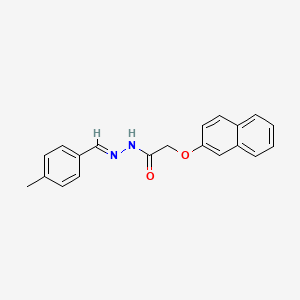 N'-(4-methylbenzylidene)-2-(2-naphthyloxy)acetohydrazide