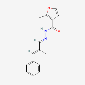 molecular formula C16H16N2O2 B11983846 2-Methyl-N'-(2-methyl-3-phenyl-2-propenylidene)-3-furohydrazide 