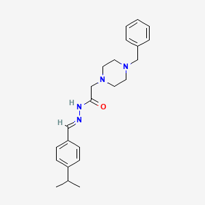 molecular formula C23H30N4O B11983879 2-(4-Benzyl-1-piperazinyl)-N'-(4-isopropylbenzylidene)acetohydrazide CAS No. 303107-55-3