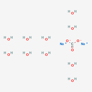 molecular formula CH20Na2O13 B1198397 碳酸钠十水合物 CAS No. 6132-02-1