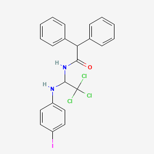 2,2-Diphenyl-N-(2,2,2-trichloro-1-(4-iodoanilino)ethyl)acetamide