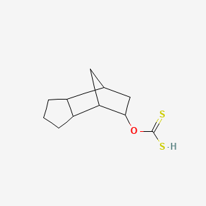 molecular formula C11H16OS2 B1198400 Tricyclo-decan-9-yl-xanthogenate (racemate) 