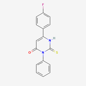 6-(4-Fluorophenyl)-2-mercapto-3-phenyl-4(3H)-pyrimidinone