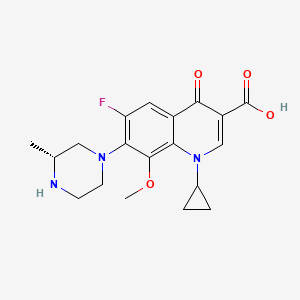 molecular formula C19H22FN3O4 B1198415 (R)-gatifloxacin 