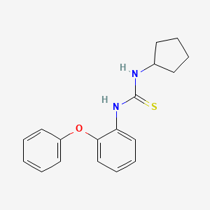 molecular formula C18H20N2OS B1198416 1-Cyclopentyl-3-(2-phenoxyphenyl)thiourea 