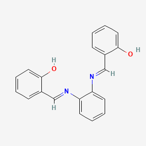 molecular formula C20H16N2O2 B1198419 N,N'-双(水杨亚甲基)-1,2-苯二胺 CAS No. 3946-91-6