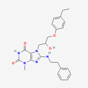 7-[3-(4-ethylphenoxy)-2-hydroxypropyl]-3-methyl-8-[(2-phenylethyl)amino]-3,7-dihydro-1H-purine-2,6-dione