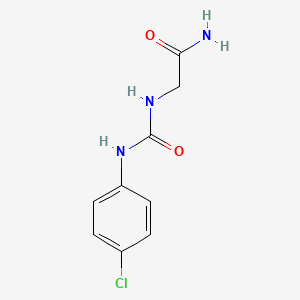 2-(((4-Chloroanilino)carbonyl)amino)acetamide