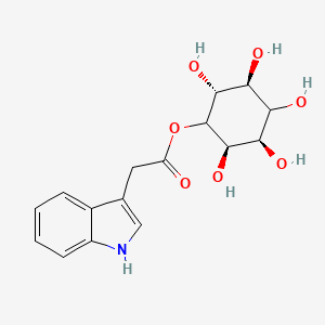 molecular formula C16H19NO7 B1198429 1D-1-O-(indol-3-yl)acetyl-myo-inositol 