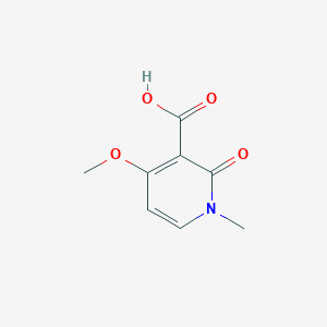 molecular formula C8H9NO4 B1198430 4-Methoxy-1-methyl-2-oxo-1,2-dihydropyridine-3-carboxylic acid 