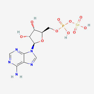 molecular formula C10H14N5O10PSe B1198432 Adenylylselenate 